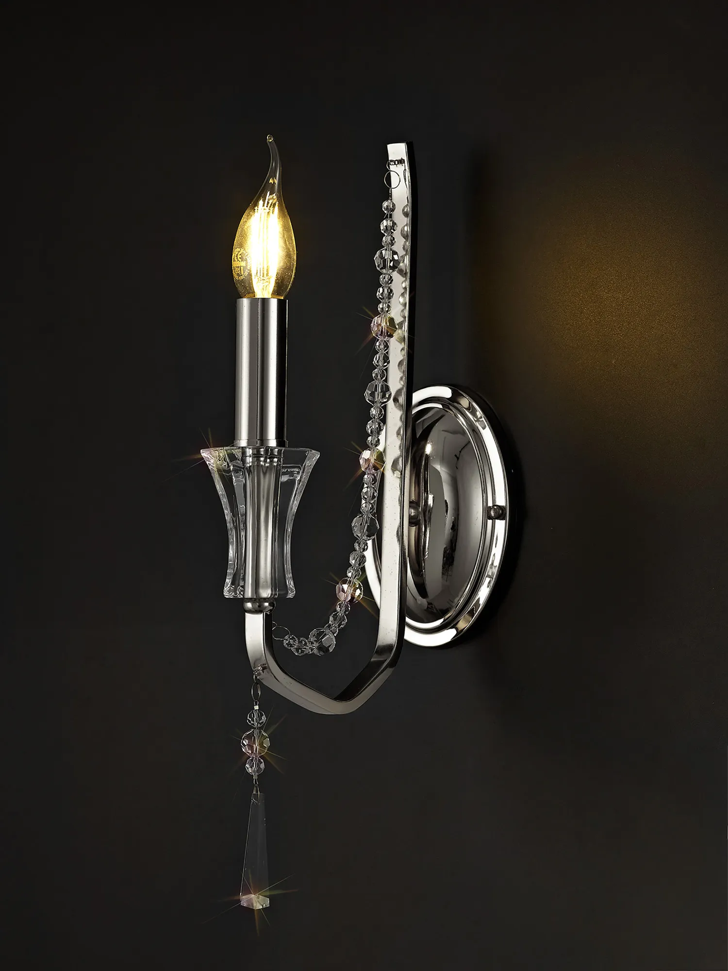 IL31740  Armand Wall Lamp 1 Light Polished Chrome